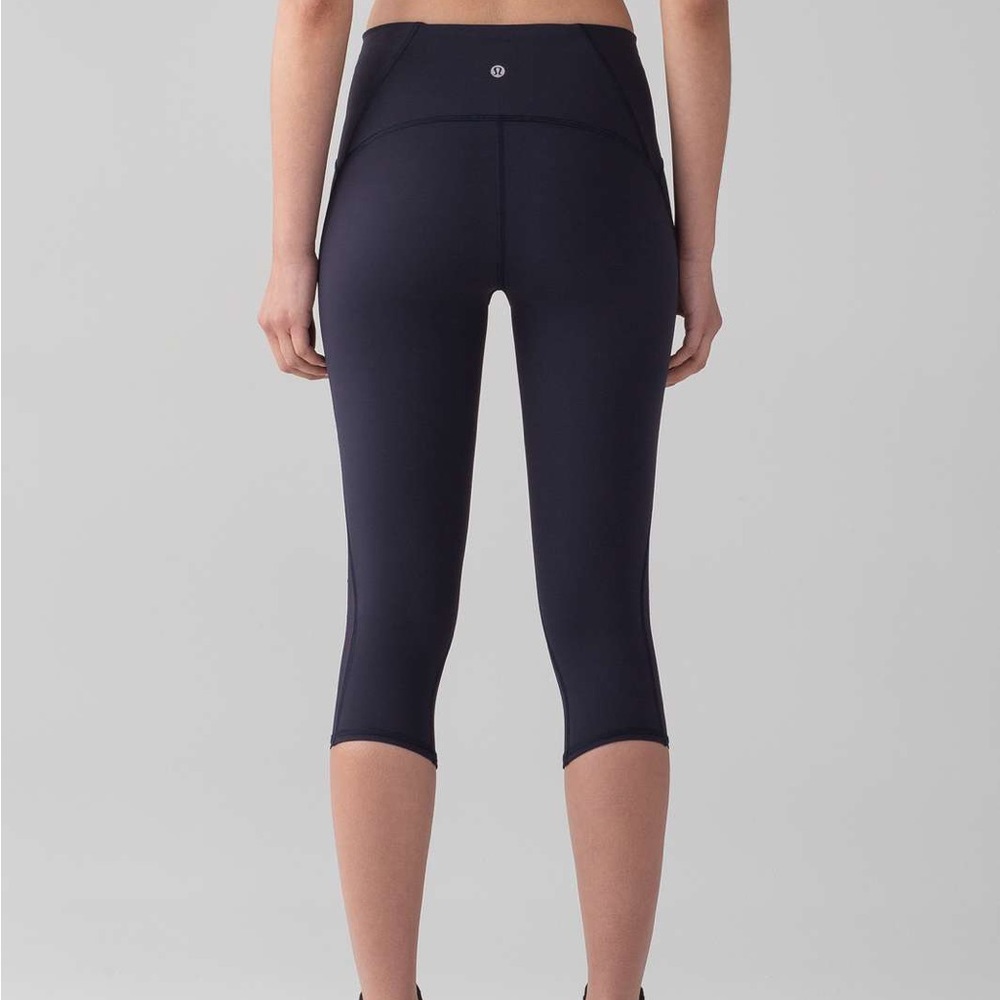 Lululemon Train Times 17” Crop Black Leggings - Picture 2 of 9